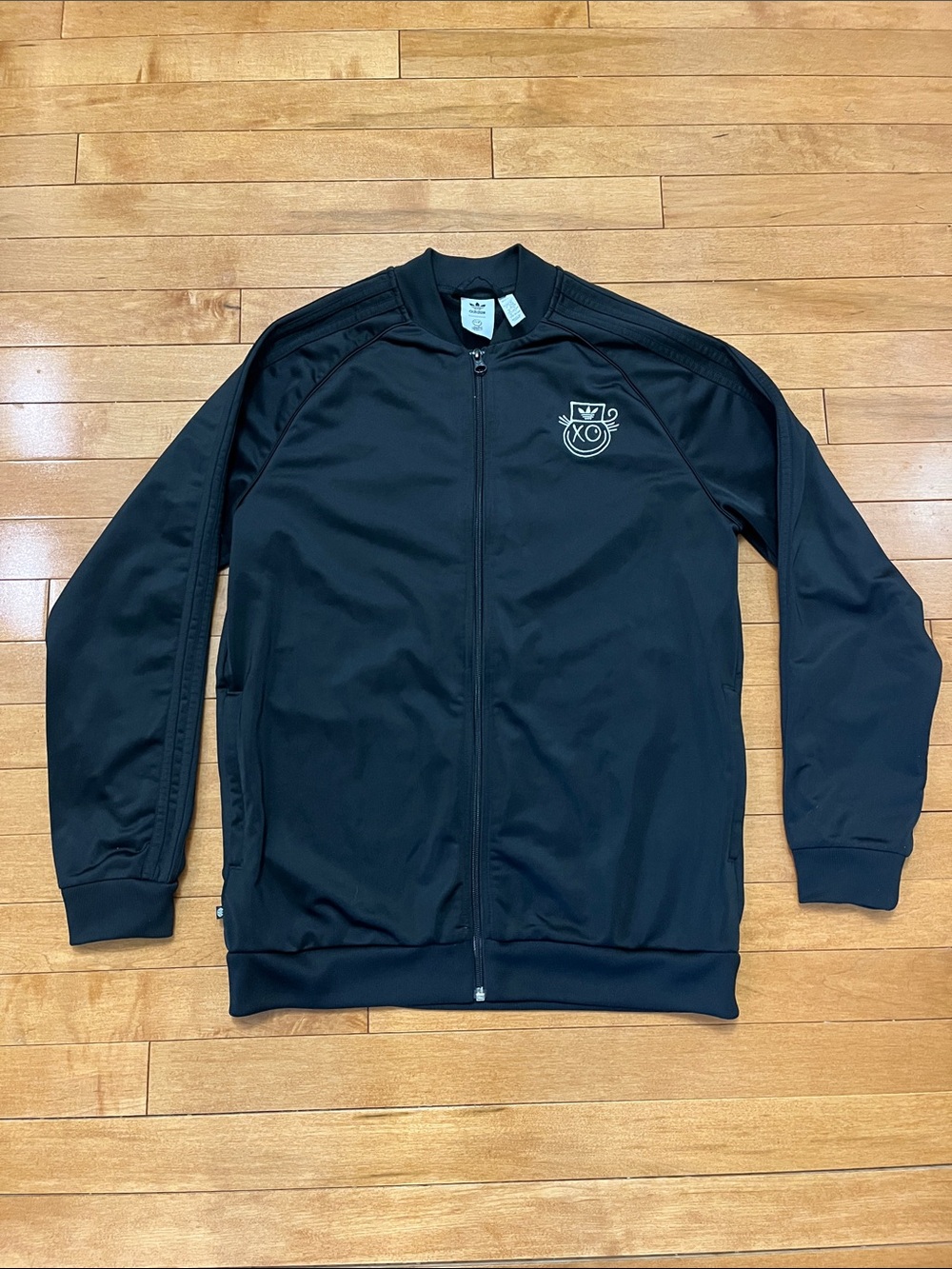 adidas Black Lightweight Track Jacket with XO Logo